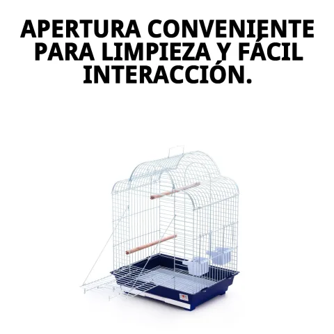 Vue latérale de la cage Venecia montrant les dimensions