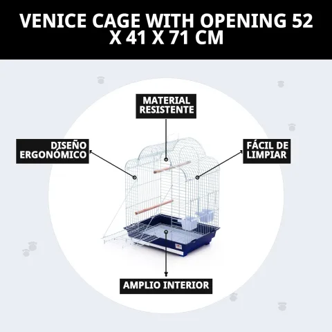 Cage Venecia démontée pour transport et rangement