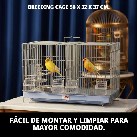 Structure démontable de la cage d elevage pour oiseaux