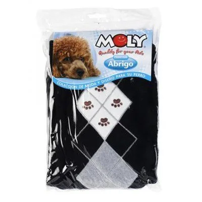Detalle del tejido suave y transpirable del jersey para perros