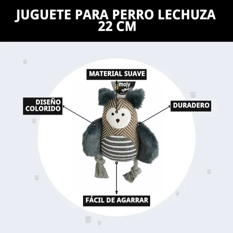 Emballage et présentation du jouet chouette pour chiens
