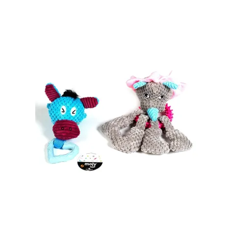 Material resistente del juguete peluche punk con mordedor
