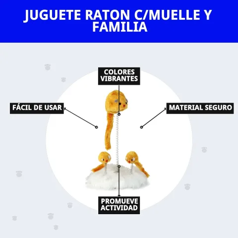 Emballage du jouet souris avec ressort pour chats