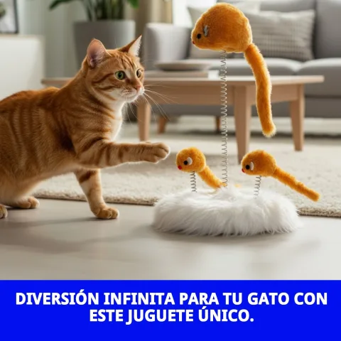 Chat poursuivant la souris du jouet interactif