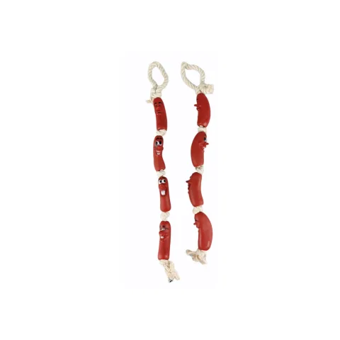 Juguete para perros en forma de ristra de salchichas de 75 cm