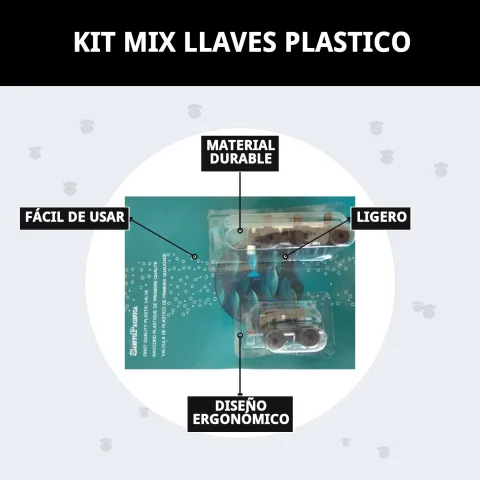 Kit mix clés plastique dans un environnement de soin animalier