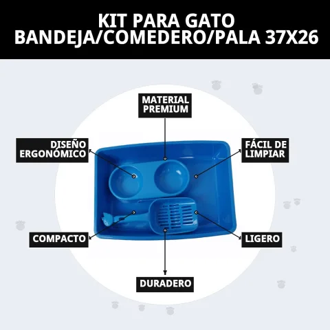 Kit chat plateau, bol et pelle disponible chez La Tribu Animale