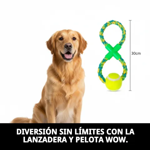 Lanceur pour chiens facilitant les lancers longs