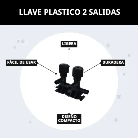 Connecteur plastique pour plusieurs tuyaux d'aquarium