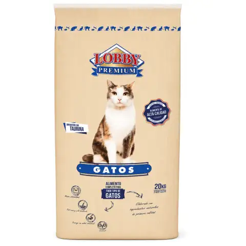 Croquetas de pienso Lobby Premium para gatos con taurina