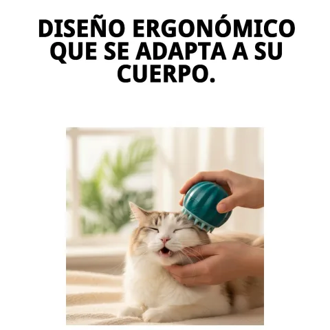 Chat montrant un pelage brillant après utilisation du massageur