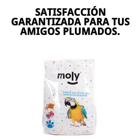 Bol con mezcla nutritiva para aves exóticas Moly