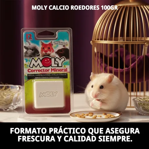 Detalle del producto MOLY Calcio para salud ósea de roedores