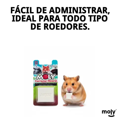 Dosificación del suplemento MOLY Calcio para roedores