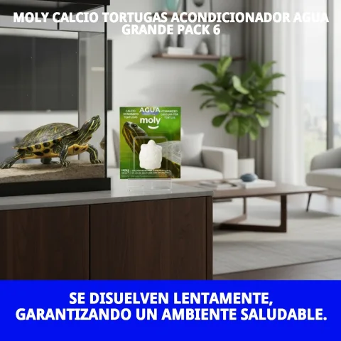 Grand flacon de conditionneur d'eau pour tortues MOLY