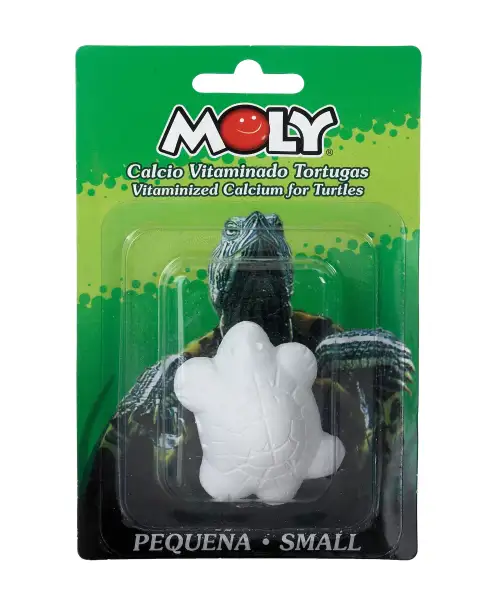 Detalle del blister de MOLY Calcio Tortugas Pequeñas