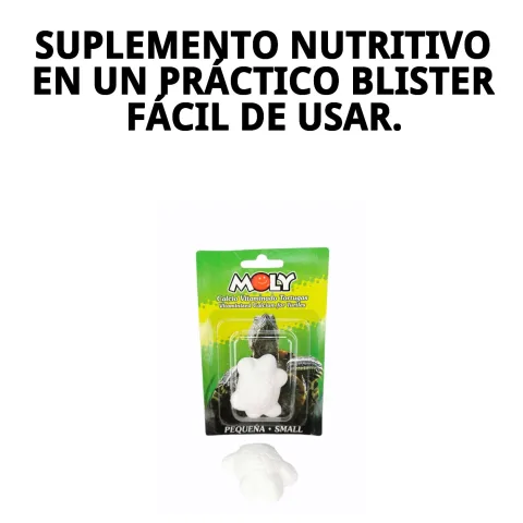 Presentación del suplemento MOLY Calcio para tortugas