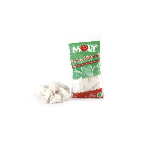 Cama Moly esparcida en jaula para roedores