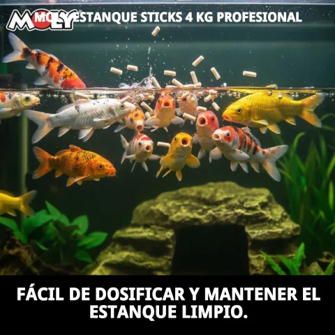 Utilisation recommandée MOLY Estanque Sticks en étangs