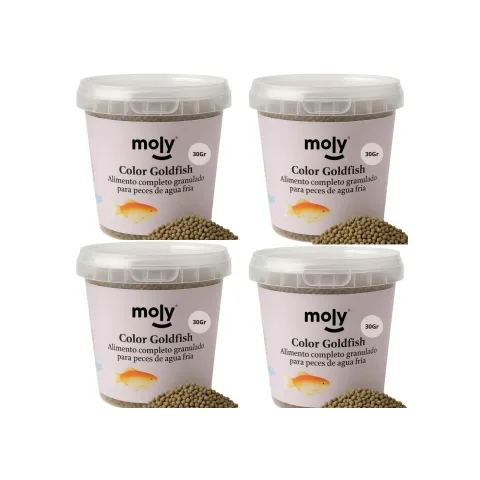 Conditionnement avec étiquette Moly Goldfish Color Granulé