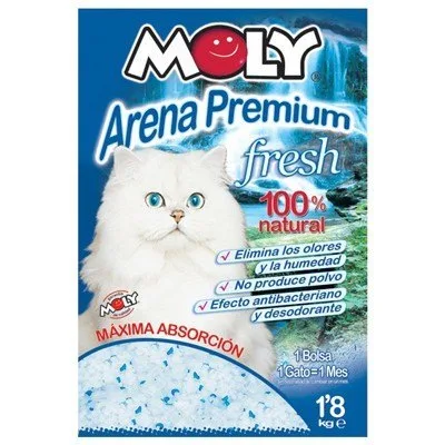 Litière en gel de silice absorbante pour caisse de chat