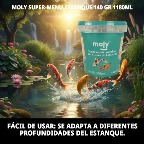 Aliment très digestible pour poissons de bassin MOLY