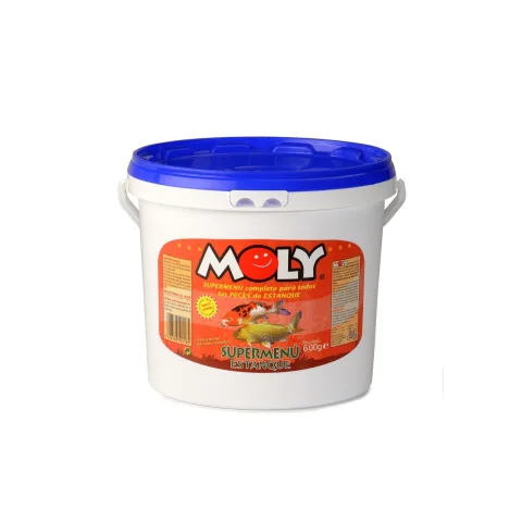 Détail de la texture de l'aliment MOLY Super-Menu Estanque