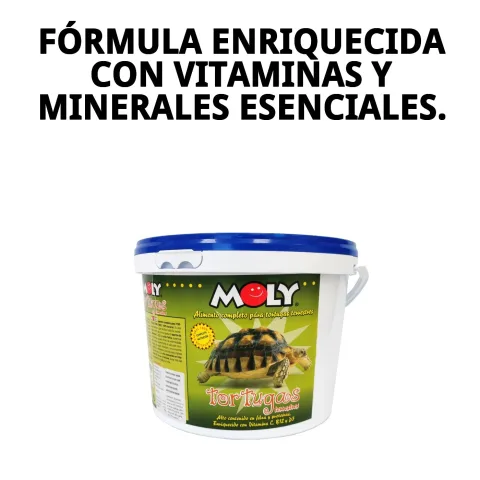 Presentación en cubo de 2,5 kg para tortugas terrestres