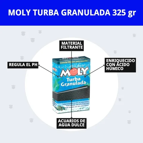 Absorption des liquides par la MOLY Turba Granulée dans un bac