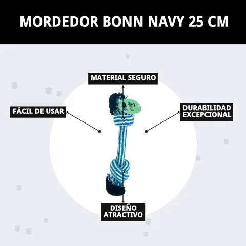 Mordedor Bonn Navy para ejercicio y entretenimiento diario