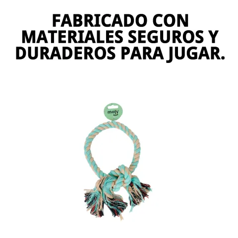 Perro jugando con mordedor de algodón natural Avocat Nudo