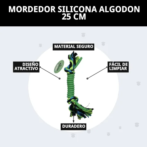 Emballage et présentation du jouet en silicone et coton sur La Tribu Animale