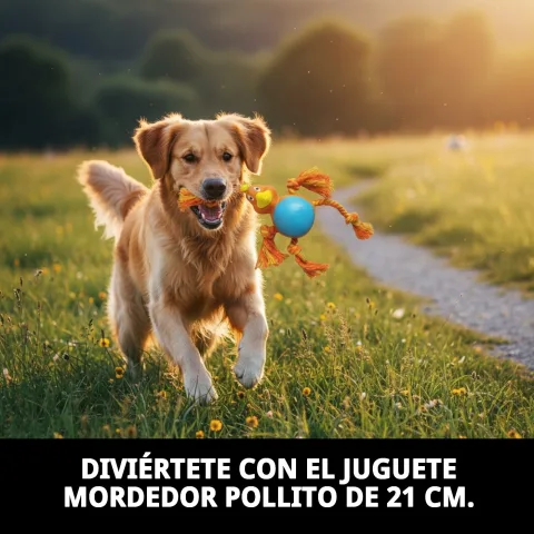Détail de la texture du jouet poulet pour chiens Moly