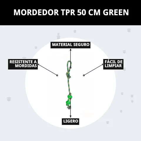 Emballage et présentation mordeur TPR 50 cm Green Moly