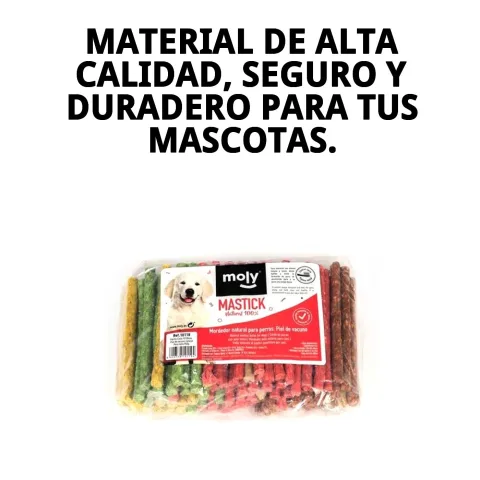 Presentación de 100 unidades de palillos masticables para perros