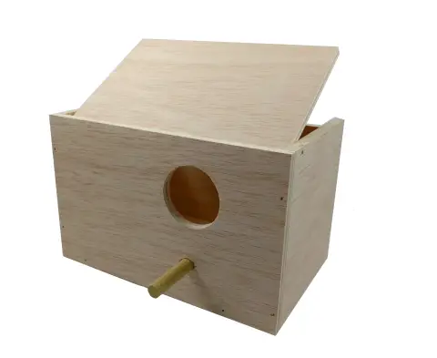 NIDO AGAPORNIS HORIZONTAL MADERA 22,5x14x14