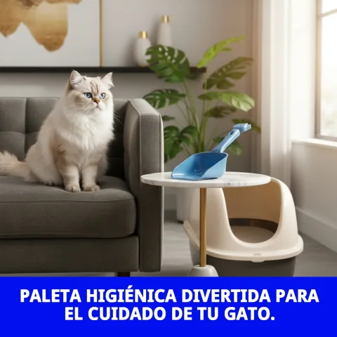 Pelle hygiénique pour chats dans un environnement domestique