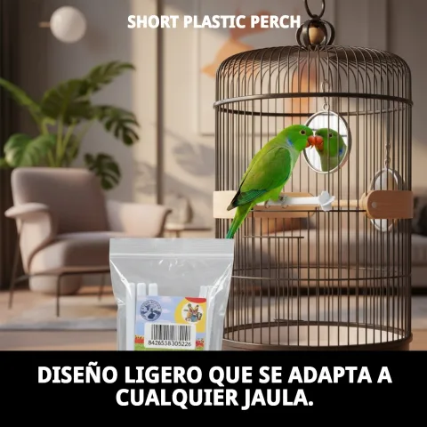 Nettoyage facile du palo court en plastique pour cages
