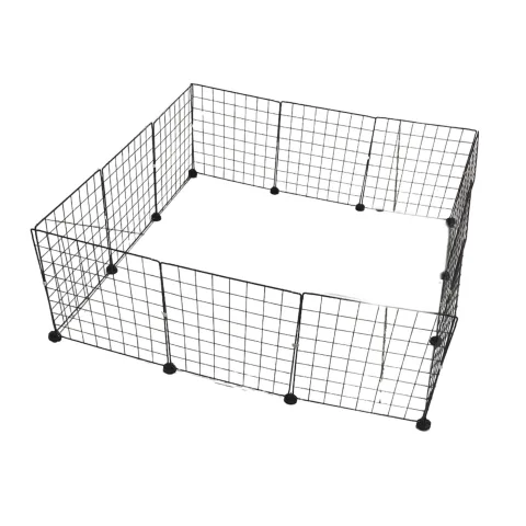 Parc pour Chiens 12 Pièces 35x35 cm | Enclos Modulaire Sécurisé et Ajustable