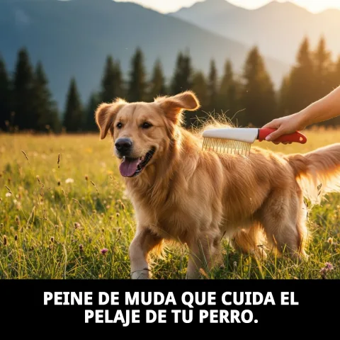 Detalle dientes metálicos finos del Peine Muda Moly Confort