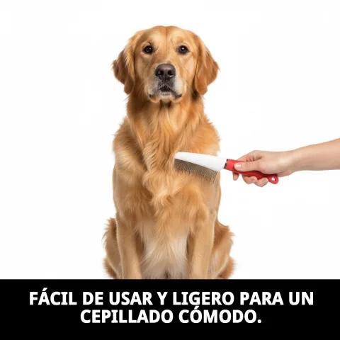 Peine Muda Moly Confort eliminando pelo muerto en gato