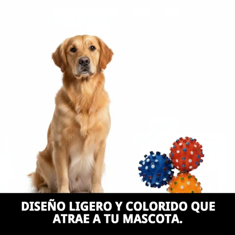 Pelota de vinilo para perros con diseño dental