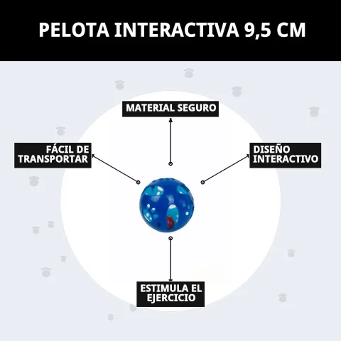 Embalaje y presentación pelota interactiva para gatos