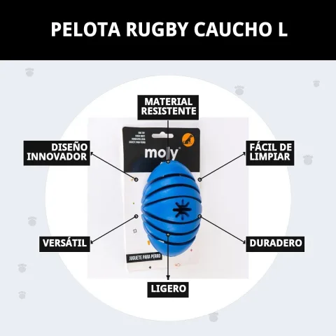 Balle Rugby en Caoutchouc L