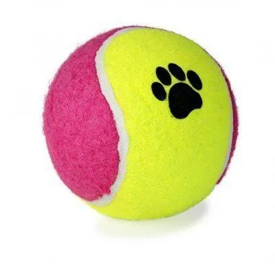 Detalle de la superficie con huellas de la pelota de tenis para perros