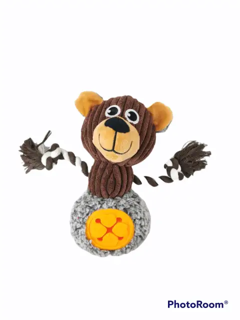 Détail du compartiment à friandises du peluche Moly