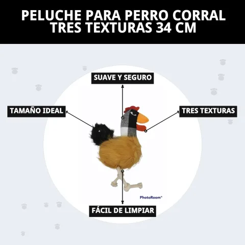 Emballage du peluche pour chiens Corral 34 cm Moly chez La Tribu Animale