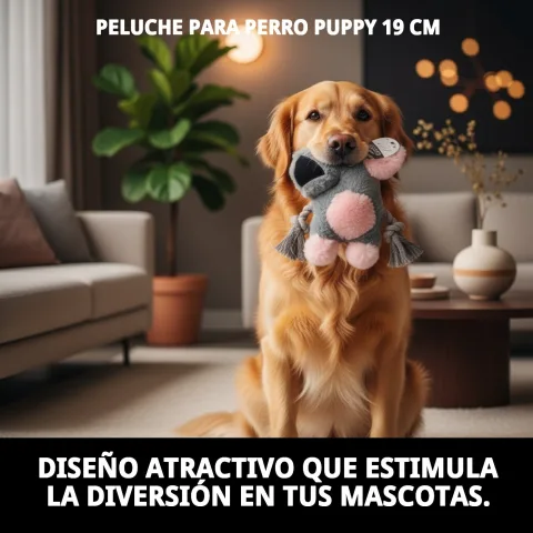 Vue latérale du peluche Puppy pour petits chiens