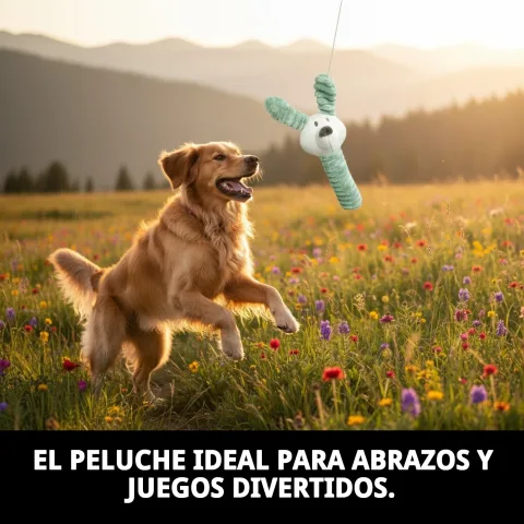 Peluche Rabbit pour chiens en situation de jeu
