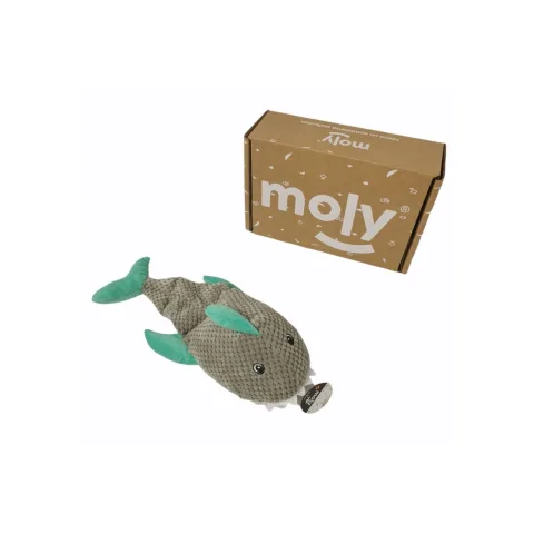 Détail du tissu doux du peluche requin pour chiens